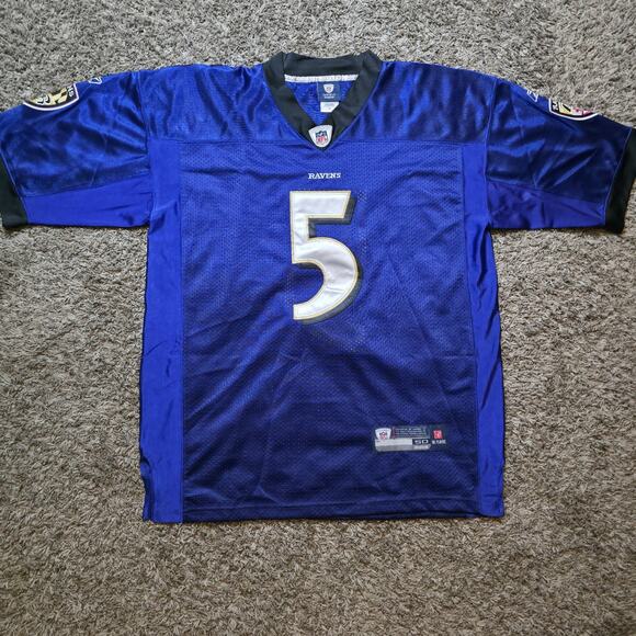 Reebok On Field NFL Joe Flacco #5 Raven Football Jersey Men's Size 50 Embroider - Picture 1 of 8